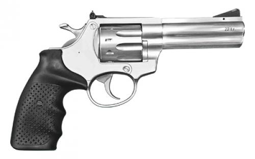 Armscor AL22 Standard Stainless, Revolver, Double Action/Single Action, Medium Frame, 22LR, 4" Barrel, Steel, Stainless Finish, Rubber Grips, Adjustable Rear Sight, 9 Rounds AL22