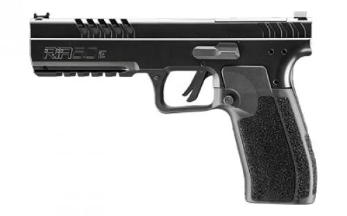 Armscor RIA 5.OE, Striker Fired, Semi-automatic, Polymer Frame Pistol, Full Size, 9MM, 4.91" Barrel, Cerakote Finish, Black, Optics Ready Slide, Front/Rear Night Sights, 17 Rounds, 3 Magazines, Includes (2) Optic Plates RIA5.0E