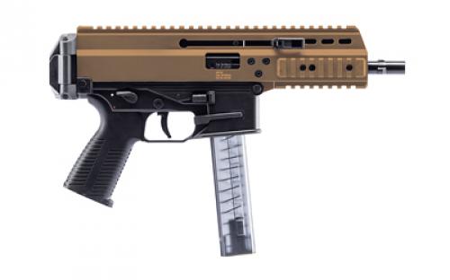B&T APC9 PRO, Semi-automatic Pistol, 9MM, 6.8 Barrel, Anodized Finish, Coyote Tan, Ambidextrous Safety, Glock Magazine Compatible, 1 Magazine, 30 Rounds BT-36039-G-CT