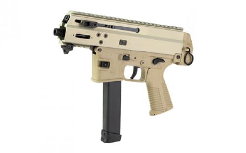 B&T APC9K PRO, Semi-automatic, 9MM, 4.3" Barrel, Polymer Frame, Anodized Finish, Tan, 33 Rounds, 1 Magazine, Glock Magazine Compatible BT-36045-G-CT