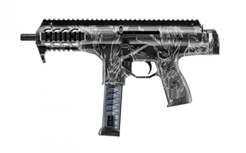 Beretta PMX, Semi-automatic, Pistol, Polymer Framed, 9MM, 6.9" Threaded Barrel, 1/2x28 Thread Pitch, Matte Finish, Gray and Black Tiger Stripe, Ambidextrous Controls, 30 Rounds, 2 Magazines JPMXSTG30