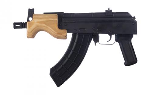 Century Arms VSKA Micro Draco, Semi-automatic, Metal Frame Pistol, 762X39, 6 Barrel, Threaded 14x1LH, Steel, Anodized Finish, Black, Polymer Grip, Hardwood Handguard, 30 Rounds, 1 Magazine HG5479-N