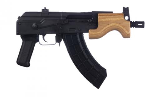 Century Arms VSKA Micro Draco, Semi-automatic, Metal Frame Pistol, 762X39, 6" Barrel, Threaded 14x1LH, Steel, Anodized Finish, Black, Polymer Grip, Hardwood Handguard, 30 Rounds, 1 Magazine HG5479-N