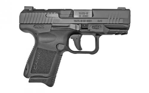 CANIK TP9 Elite SC Blackout Edition, Striker Fired, Semi-automatic, Polymer Frame Pistol, 9MM, 3.6" Barrel, Black, 12 Rounds, 2 Magazines, Micro Red-Dot Base, Holster, 2 Interchangeable Back Straps HG5643-N