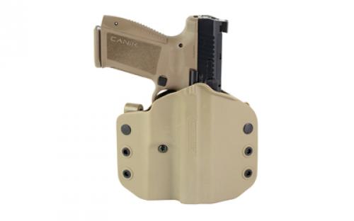 CANIK METE SF, Striker Fire, Semi-automatic, Polymer Frame Pistol, Compact, 9MM, 4.19" Barrel, Matte Finish, Flat Dark Earth Frame, Black Slide, 3 Dot Sights, 15 Rounds, 2 Magazines, Optic Ready HG7159-N