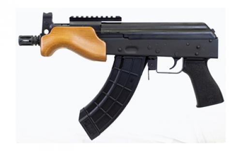 Century Arms VSKA Micro Draco, Semi-automatic, Metal Frame Pistol, 762X39, 6 Barrel, Threaded 14x1LH, Steel, Anodized Finish, Black, Polymer Grip, Hardwood Handguard, 30 Rounds, 1 Magazine HG7596-N