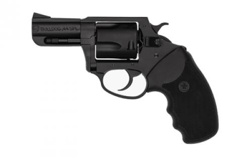 Charter Arms Bull Dog, Revolver, 44 Special, 2.5 Barrel, Steel, Blued Finish, Black, Rubber Grips, Fixed Sights 5 Rounds 14420