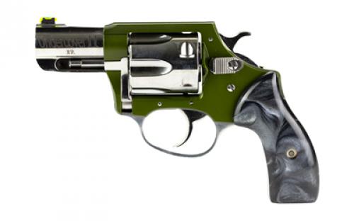 Charter Arms Undercover II, Double Action/Single Action, Small Frame Revolver, 38 Special, 2.2 Barrel, Cerakote Finish, Olive Drab Green, Hi-Polish, Black Pearlite Grips, Fixed Sights, 6 Rounds 53624