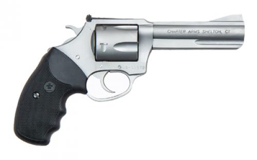 Charter Arms Mag Pug, Revolver, 357 Magnum, 4.2 Barrel, Steel, Stainless Finish, Silver, Rubber Grips, Fixed Sights, 5 Rounds 73542