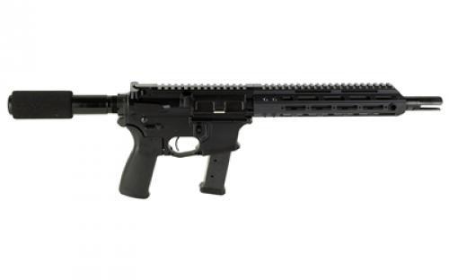 Christensen Arms CA9MM, Semi-automatic, Metal Frame Pistol, 9MM, 10.5" Carbon Fiber Barrel, Black, 9.25" M-LOK Handguard, 21 Rounds, Flared Magwell, Does Not Come With Pistol Brace 801-11034-00