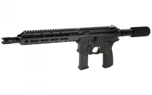Christensen Arms CA9MM, Semi-automatic, Metal Frame Pistol, 9MM, 10.5" Carbon Fiber Barrel, Black, 9.25" M-LOK Handguard, 21 Rounds, Flared Magwell, Does Not Come With Pistol Brace 801-11034-00