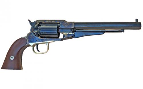 Cimarron Angel Eyes, Revolver, Single Action, 45 Long Colt w/ 44 Percussion Interchangeable Cylinder, 8 Barrel, Blue w/ Case Color Frame/Engraved Top Strap, Walnut Grips, Fixed Sights, 6 Rounds ANGELEYES