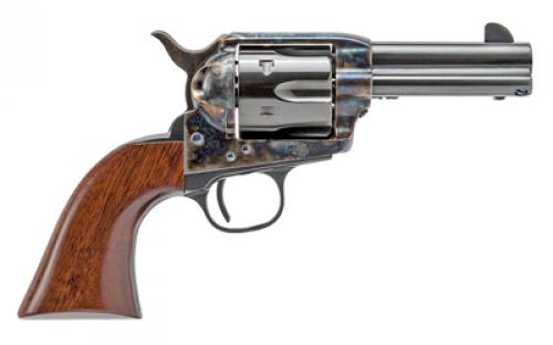 Cimarron New Sheriff, Single Action, 44-40 Winchester, 3.5 Barrel, Steel, Case Hardened Finish, Wood Grips, 6 Rounds CA330