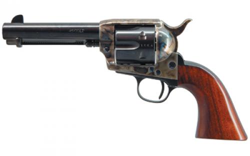 Cimarron Model P, Single Action Army, 45LC, 4.75 Barrel, Steel Frame, Walnut Grips, Fixed Sights, 6Rd MP410