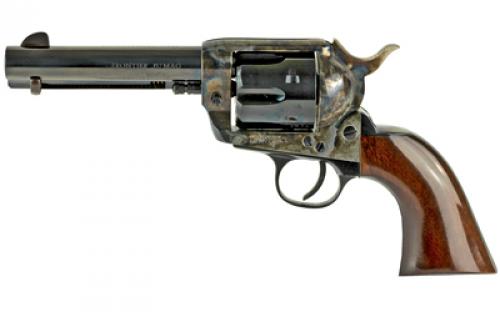 Cimarron Frontier Revolver, Single Action, 357 Magnum/38 Special, 4.75 Barrel, Steel, Case Hardened Finish, Walnut Grips, 6 Rounds PP400