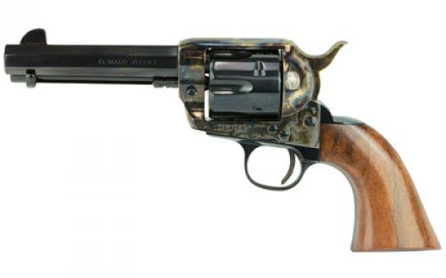 Cimarron El Malo Revolver, Single Action, 45LC, 4.75 Barrel, Steel, Case Hardened Finish, Walnut Grips, 6 Rounds PP410MALO