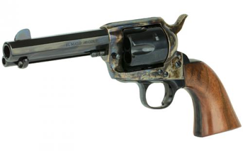 Cimarron El Malo Revolver, Single Action, 45LC, 4.75" Barrel, Steel, Case Hardened Finish, Walnut Grips, 6 Rounds PP410MALO
