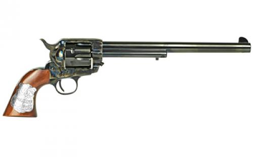 Cimarron Old Model Wyatt Earp, 45LC, 10" Barrel, Steel, Color Case Hardened Finish, Fixed Sights, 6 Rounds PP558