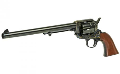 Cimarron Old Model Wyatt Earp, 45LC, 10" Barrel, Steel, Color Case Hardened Finish, Fixed Sights, 6 Rounds PP558