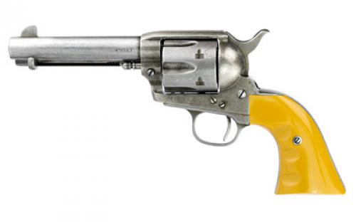 Cimarron Rooster Shooter Revolver, Single Action, 45LC, 4.75 Barrel, Steel, Original Finish, Orange Grips, 6 Rounds RS410