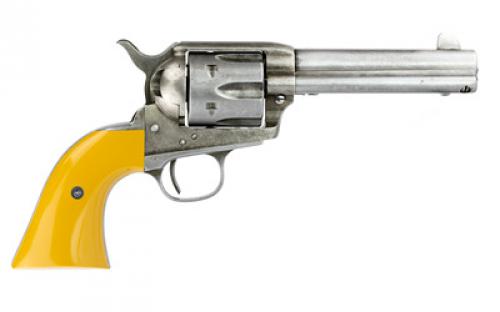 Cimarron Rooster Shooter Revolver, Single Action, 45LC, 4.75" Barrel, Steel, Original Finish, Orange Grips, 6 Rounds RS410