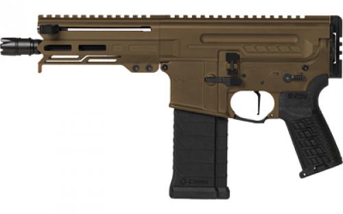 CMMG Dissent, MK4, Semi-automatic Pistol, AR, 5.7X28MM, 6.5 Barrel, Cerakote Finish, Midnight Bronze, Manual Safety, 32 Rounds, 1 Magazine 54AA847-MB
