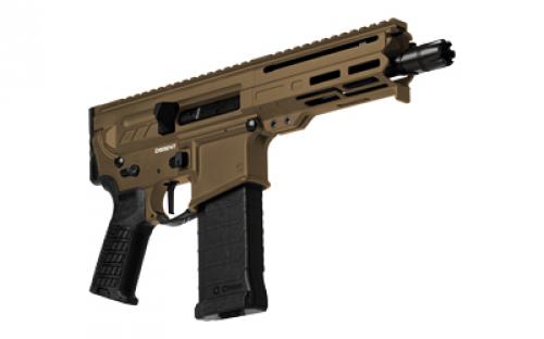CMMG Dissent, MK4, Semi-automatic Pistol, AR, 5.7X28MM, 6.5" Barrel, Cerakote Finish, Midnight Bronze, Manual Safety, 32 Rounds, 1 Magazine 54AA847-MB