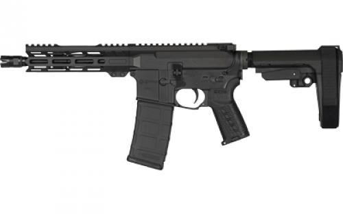 CMMG Banshee MK4, Semi-automatic Pistol, AR, 300 Blackout, 8 Threaded Barrel, 5/8x24, CMMG Zeroed Linear Compensator, Cerakote Finish, Armor Black, M-LOK Handguard, CMMG Zeroed Polymer Grip, Pistol Tube, Manual Safety, 30 Rounds, 1 Magazine PE-30A81BB-AB