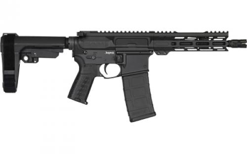 CMMG Banshee MK4, Semi-automatic Pistol, AR, 300 Blackout, 8" Threaded Barrel, 5/8x24, CMMG Zeroed Linear Compensator, Cerakote Finish, Armor Black, M-LOK Handguard, CMMG Zeroed Polymer Grip, Pistol Tube, Manual Safety, 30 Rounds, 1 Magazine PE-30A81BB-AB