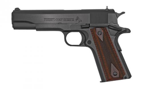 Colt's Manufacturing Government Model 1911C, Semi-automatic, Metal Frame Pistol, Full Size, 45ACP, 5 Barrel, Steel, Blued Finish, 7 Rounds, 1 Magazine O1911C