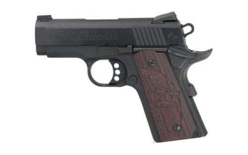Colt's Manufacturing Defender, Compact 1911, Semi-automatic, Metal Frame Pistol, 45ACP, 3 Barrel, Alloy, Blued Finish, G10 Grips, Novak Nights Sights, 7 Rounds, 1 Magazine O7800XE