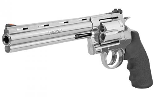 Colt's Manufacturing Anaconda, Revolver, 44 Magnum, 8" Barrel, Semi-Bright Stainless Finish, Hogue Grip, 6 Rounds ANACONDA-SP8RTS