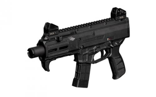 CZ Scorpion 3 Plus Micro, Semi-automatic Pistol, 9MM, 4.2" Threaded Barrel, 1/2x28, Matte Finish, Black, Rear Quick Detach Sling Mount, Manual Safety, 20 Rounds, 1 Magazine 91420