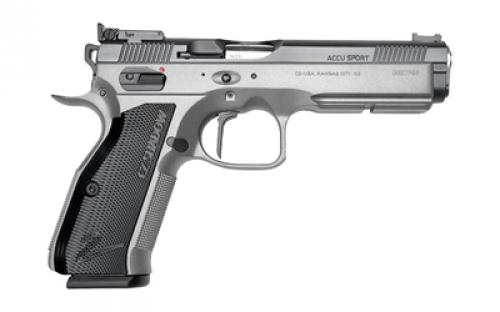 CZ Custom Shadow Bull Accu, Semi-automatic, DA/SA, Full, 9MM, 5" Inch Barrel, Black, Aluminum, Ambidextrous, Manual Safety, Adjustable Rear Sight & Fiber Optic Front, Steel, 16 Rounds, 2 Magazines 91037
