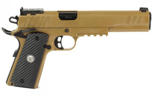 Girsan MC1911, S Hunter, 1911, Semi-automatic, Metal Frame Pistol, Full Size, 10MM, 6" Barrel, Flat Dark Earth, Adjustable Rear Sight, Accessory Rail, 9 Rounds, 1 Magazine 390610