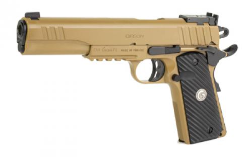 Girsan MC1911, S Hunter, 1911, Semi-automatic, Metal Frame Pistol, Full Size, 10MM, 6" Barrel, Flat Dark Earth, Adjustable Rear Sight, Accessory Rail, 9 Rounds, 1 Magazine 390610