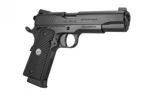 Girsan MC1911S Untouchable, 1911, Semi-Automatic, Metal Frame Pistol, Full-Size, 45ACP, 5" Barrel, Steel, Camo Finish, Black, G10 Grips, 3-Dot Sights, Ambidextrous Safety, 8 Rounds, 1 Magazine 392068