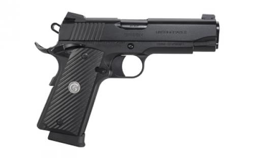 Girsan MC1911C Untouchable, 1911, Semi-Automatic, Metal Frame Pistol, Commander Size, 45ACP, 4.4" Barrel, Steel, Two Tone Finish, Black and Silver, G10 Grips, 3-Dot Sights, Ambidextrous Safety, 8 Rounds, 1 Magazine 392072