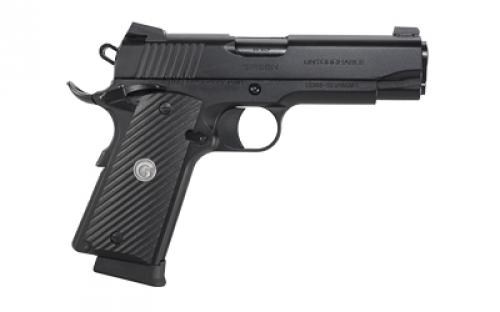 Girsan MC1911C Untouchable, 1911, Semi-Automatic, Metal Frame Pistol, Commander Size, 9MM, 4.4" Barrel, Steel, Black, G10 Grips, 3-Dot Sights, Ambidextrous Safety, 9 Rounds, 1 Magazine 392075