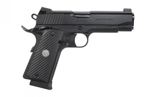 Girsan MC1911C Untouchable, 1911, Semi-Automatic, Metal Frame Pistol, Commander Size, 9MM, 4.4" Barrel, Steel, Two Tone Finish, Black and Silver, G10 Grips, 3-Dot Sights, Ambidextrous Safety, 9 Rounds, 1 Magazine 392077