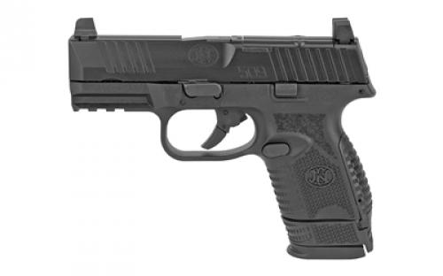 FN America FN America, FN 509, MRD, Semi-automatic, Striker Fired, Compact, 9MM, 3.7 Barrel, Polymer Frame, Black, 2-10Rd, Non-Manual Safety, Interchangeable Backstraps, FN Optics Mounting System, FN Soft Case 66-100572