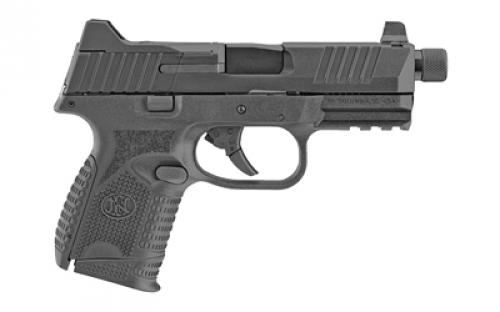 FN America FN509 Compact Tactical, Semi-automatic, Striker Fired, Compact, 9MM, 4.32" Threaded Barrel, Polymer Frame, Black Finish, Suppressor-Height Night Sights, Optics Ready, 10Rd, 2 Magazines 66-100783