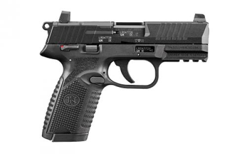 FN America 502, MRD, Single Action Only, Semi-automatic, Polymer Frame Pistol, Compact Size, 22 LR, 4" Barrel, Black, Optic Height Sights, Ambidextrous Thumb Safety, No Decocker, Optics Ready Slide, 10 Rounds, 2 Magazines 66-101013