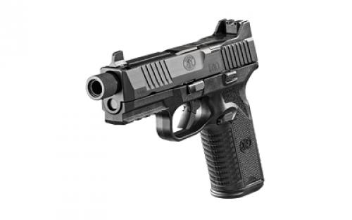 FN America FN 510 Tactical, Semi-automatic, Striker Fired, Full Size, 10mm, 4.71" Barrel, Polymer Frame, Black, 2 10rd Magazines, Non-Manual Safety, Suppressor Height Night Sights, Low Profile Optics Mounting System, Barrel Threaded .578x28, Sight Protecting Slide Cap, Loaded Chamber Indicator, Interchangeable Backstraps, 1913 Accessory Rail, Ambi Slide Stop Lever, Ambi Mag Releas