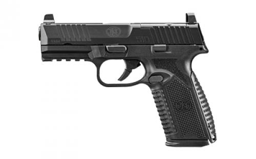 FN America FN 510 MRD, Semi-automatic, Striker Fired, Polymer Frame Pistol, Full Size, 10mm, 4.1 Barrel, Anodized Finish, Black, Optic Height Sights, Optics Ready, 10 Rounds, 2 Magazines 66-101381