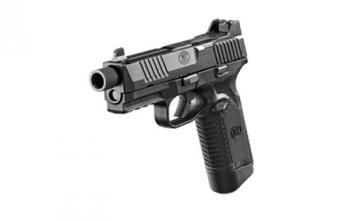 FN America FN 545 Tactical, Semi-automatic, Striker Fired, Full Size, 45 ACP, 4.71" Barrel, Polymer Frame, Black, 2 Magazines, 10Rds, Non-Manual Safety, Suppressor Height Night Sights, Low Profile Optics Mounting System, Barrel Threaded .578x28, Sight Protecting Slide Cap, Loaded Chamber Indicator, Interchangeable Backstraps, 1913 Accessory Rail, Ambi Slide Stop Lever, Ambi Mag Re