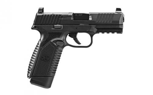 FN America FN 545 MRD, Semi-automatic, Striker Fired, Polymer Frame Pistol, Full Size, 45 ACP, 4.1" Barrel, Anodized Finish, Black, Optic Height Sights, Optics Ready, 15 Rounds, 2 Magazines 66-101387
