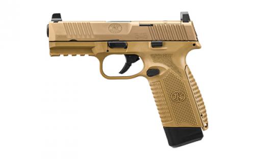 FN America FN 545 MRD, Semi-automatic, Striker Fired, Polymer Frame Pistol, Full Size, 45 ACP, 4.1 Barrel, Anodized Finish, Flat Dark Earth, Optic Height Sights, Optics Ready, 10 Rounds, 2 Magazines 66-101390