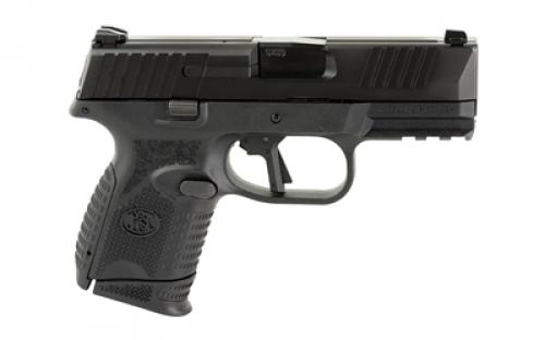 FN America FN America, FN 509, Semi-automatic, Striker Fired, Compact, 9MM, 3.7" Barrel, Polymer Frame, Black, 5-10Rd, Non-Manual Safety, Interchangeable Backstraps, FN Soft Case, Rail, Front Serrations, Loaded Chamber Indicator 66-101642