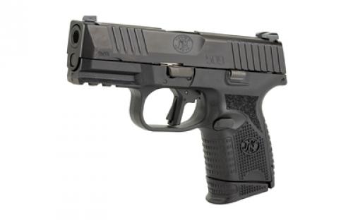FN America FN America, FN 509, Semi-automatic, Striker Fired, Compact, 9MM, 3.7" Barrel, Polymer Frame, Black, 5-10Rd, Non-Manual Safety, Interchangeable Backstraps, FN Soft Case, Rail, Front Serrations, Loaded Chamber Indicator 66-101642
